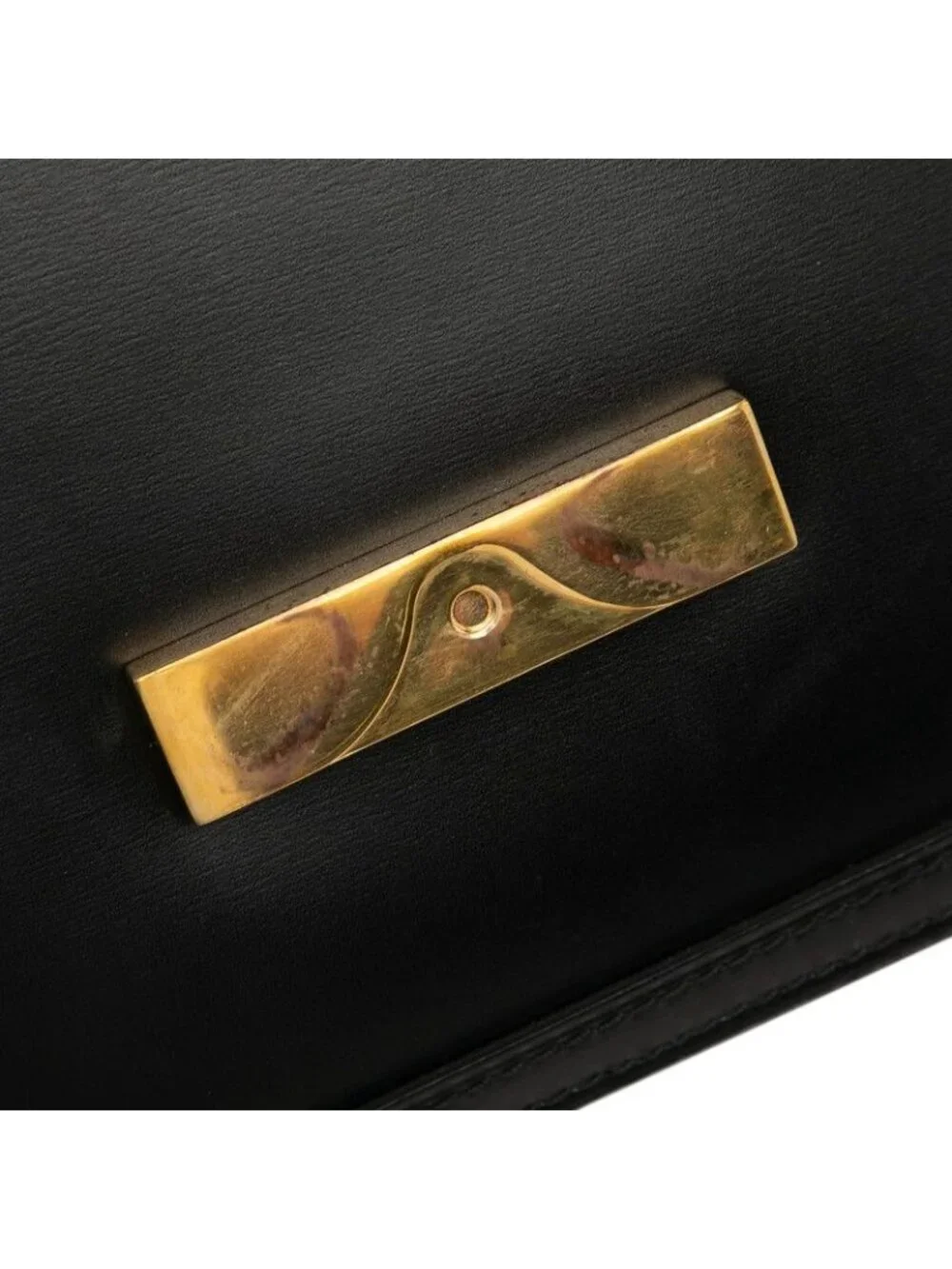 Louis Vuitton Dauphine ММ LV Lock Chain 2-Way Shoulder Bag Black Leather